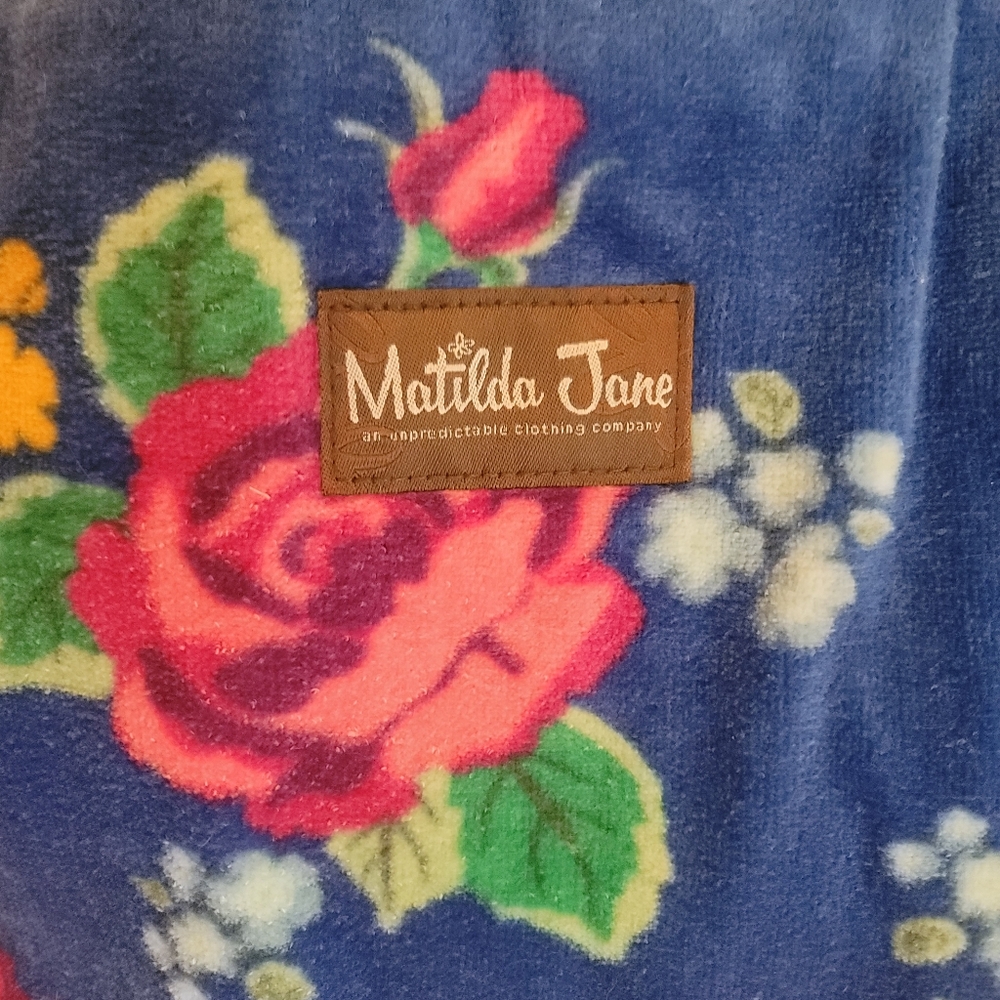 FIRM Matilda Jane Blue Floral Terry Cloth Bag - Picture 2 of 4